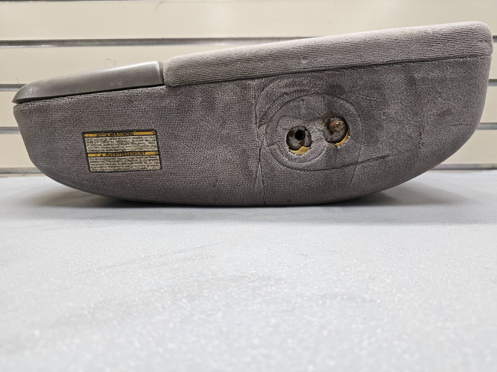 🔥97-03 Ford F150 Center Console JUMP SEAT Cloth/Leather Cup Holder LT GRAY JS6
