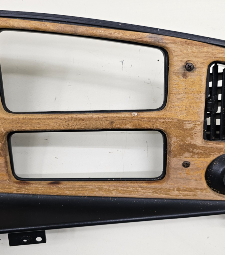 🔥92-96 Ford E-150 Econoline Dash Instrument Cluster Speedometer Bezel OEM Wood