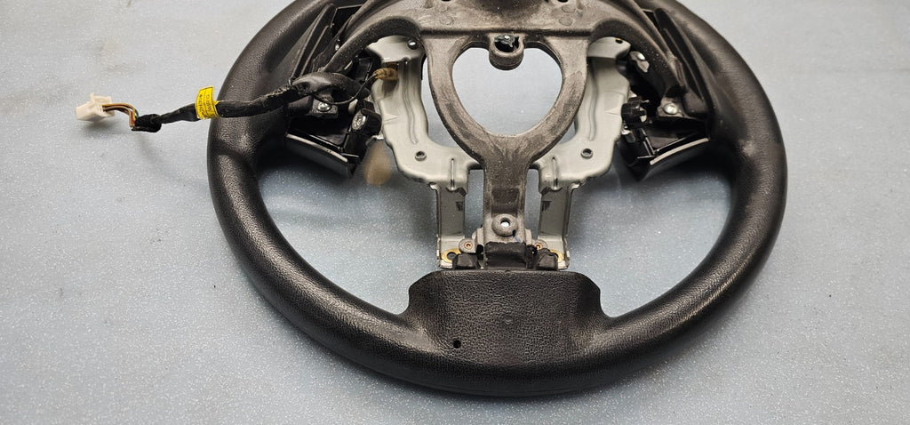 🔥07-09 Elantra Left Driver Steering Column Wheel 9P Cruise Control Black OEM