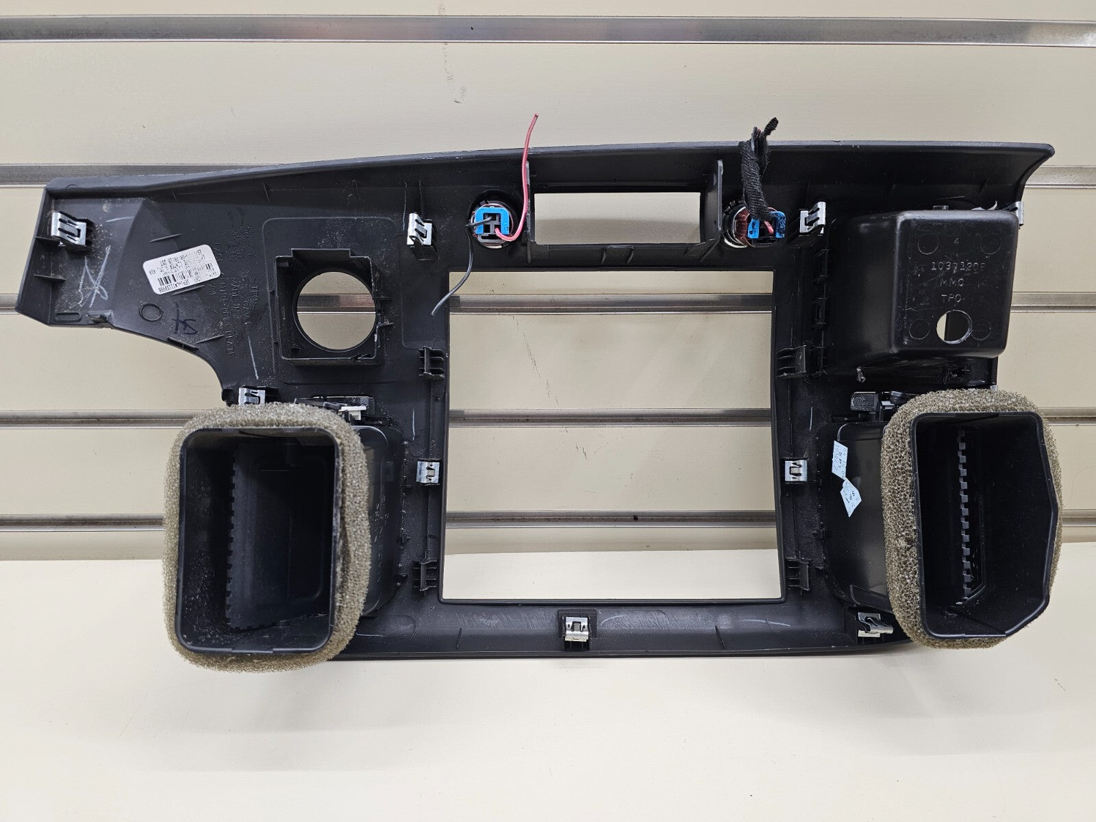 🔥07-14 Silverado SIERRA Center Dash Radio Bezel AC Climate Trim Panel BLACK B6