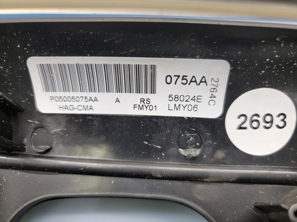 01-07 Dodge Caravan Town & Country dash surround radio climate TRIM bezel BLACK
