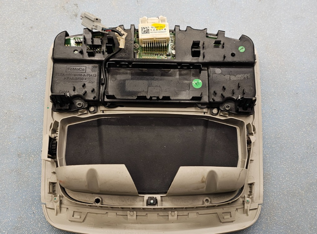 🔥2013-2016 Ford Fusion Overhead Console Dome Map Lights Lamp Assembly Tan OEM