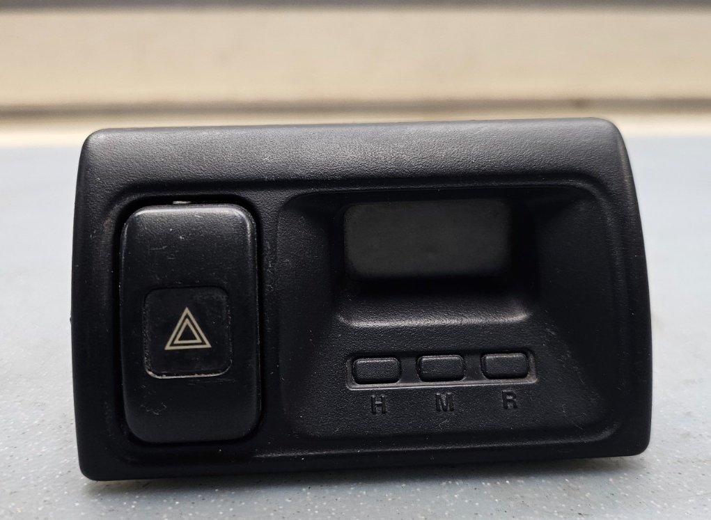 🔥98-02 Honda Accord Center Dash Clock Hazard Switch Board Digital Button Black