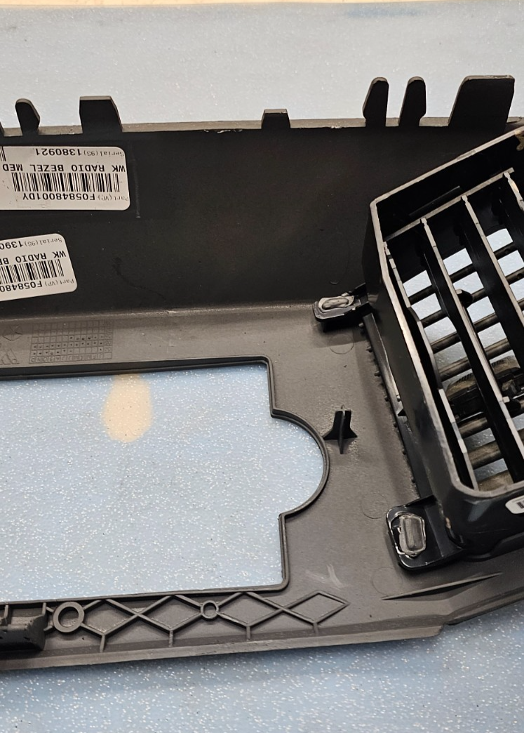 🔥05-07 Jeep Grand Cherokee Radio Dash Bezel Trim Surround Vent SLATE GRAY B30