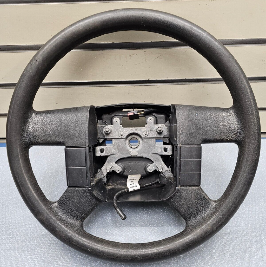 🔥04-08 Ford F-150 Leather Left Driver Steering Wheel Cruise Control Black OEM