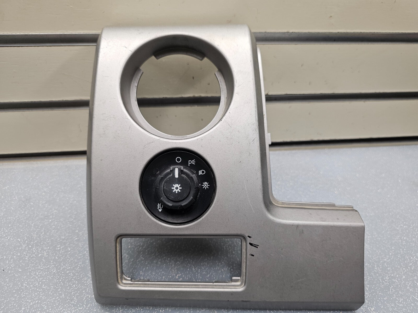 🔥09-14 Ford F150 LEFT DRIVER Dash Air Vent Head Light switch Bezel Trim Silver