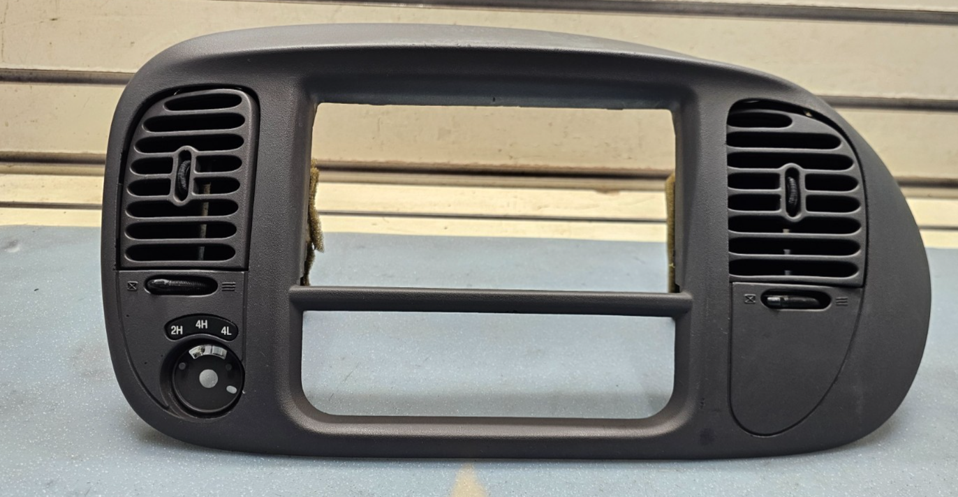 🔥97-03 Ford F150 F-150 Dash Radio Stereo Climate BEZEL Trim Panel Line GRAY B1