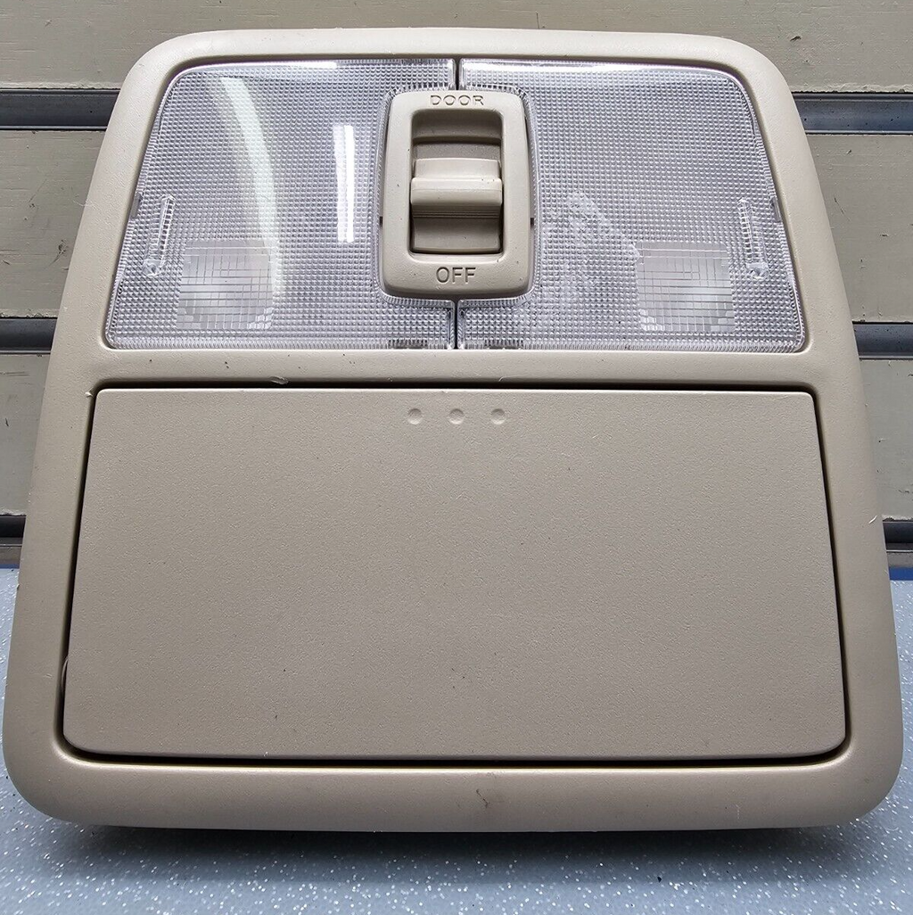 🔥06-12 Toyota Rav4 Roof Overhead Console Dome Map Light Storage Assembly TAN