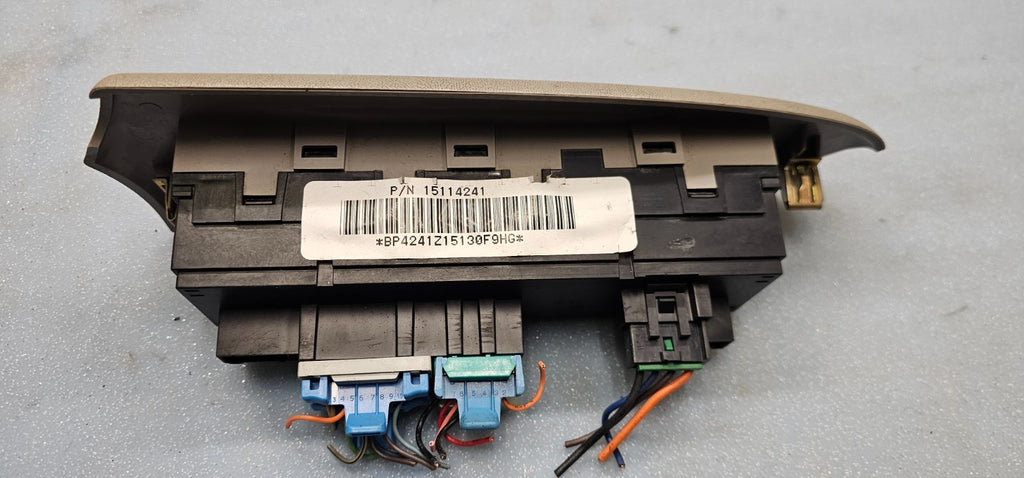 🔥02-05 CHEVY TRAILBLAZER DRIVER SIDE MASTER POWER WINDOW SWITCH TAN