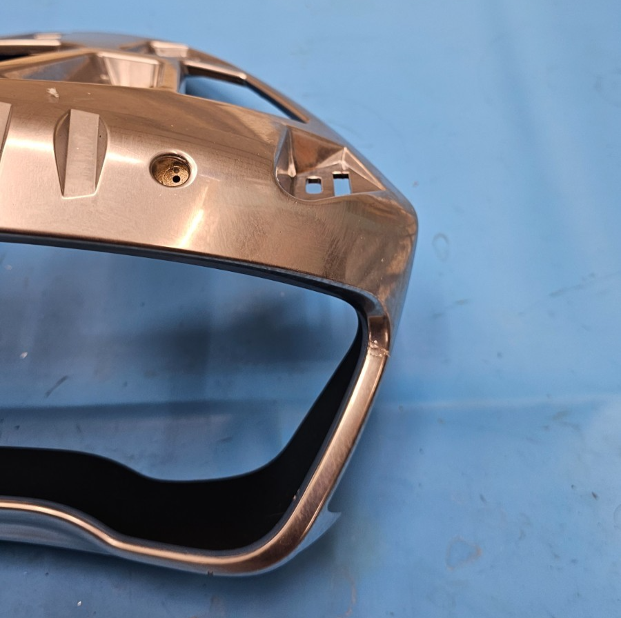 🔥13-16 CADILLAC SRX DASH INSTRUMENT CLUSTER SPEEDOMETER BEZEL TRIM PANEL SILVER