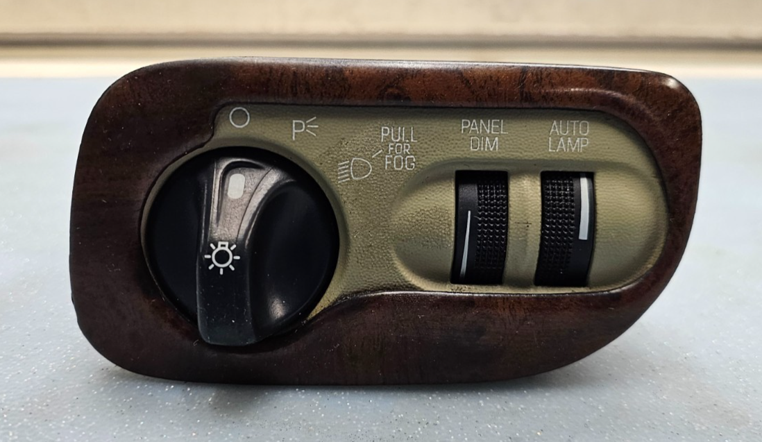 🔥97-03 Ford F-150 EXPEDITION Headlight Dimmer Lamp Switch w/ Fog Wood HS3