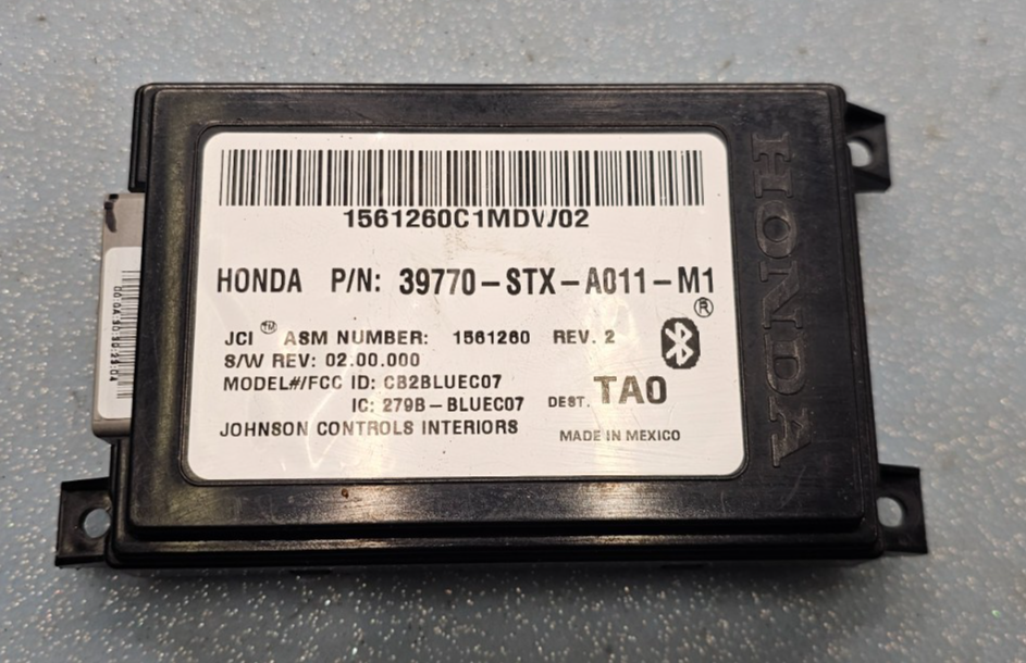 🔥2010-2013 ACURA MDX BLUETOOTH CONTROL MODULE HFT HFL FREE LINK UNIT ASSEMBLY