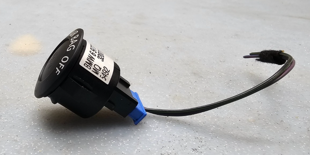 🔥02-08 MINI COOPER RIGHT PASSENGER AIR OFF INDICATOR SWITCH LIGHT UNIT BLACK