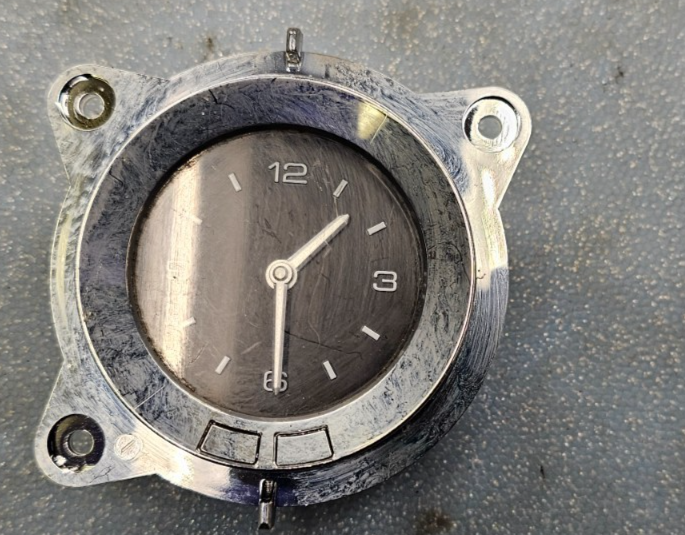 🔥10-13 Cadillac SRX Front Center Dash Luxury Clock Assembly Silver