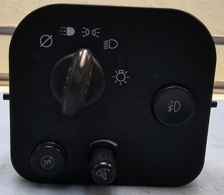 🔥03-09 Trailblazer Envoy Headlight Headlamp Head Fog Light Lamp Switch BLACK 