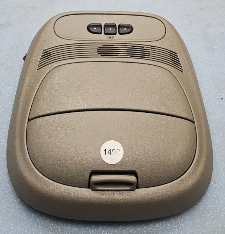 🔥02-09 TRAILBLAZER ENVOY OVERHEAD CONSOLE DOME LIGHT MAP STORAGE ASSEMBLY TAN