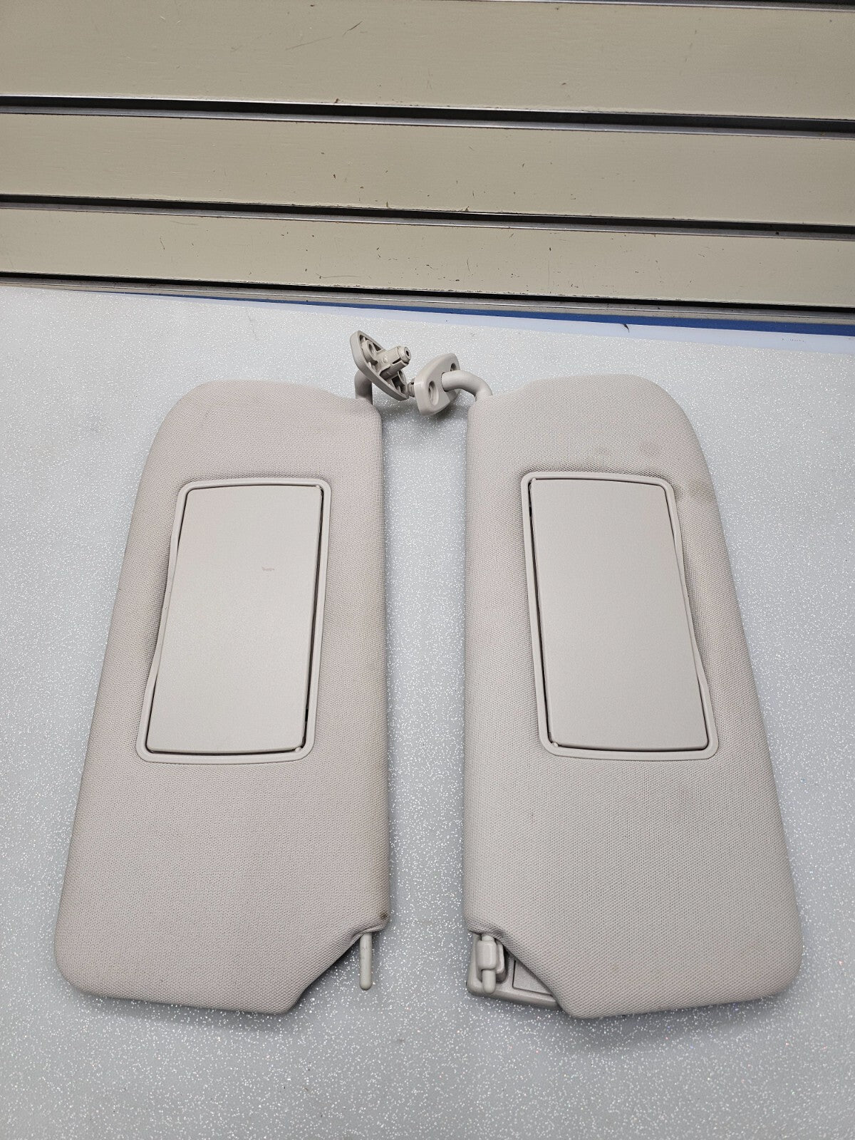 🔥07-12 NISSAN SENTRA Sun Visor Assembly Mirror Driver Passenger Pair Gray OEM