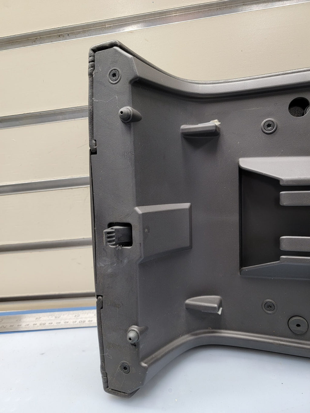 🔥04-08 FORD EXPEDITION CENTER CONSOLE COLUMN SHIFT ARM REST LID BLACK LEATHER