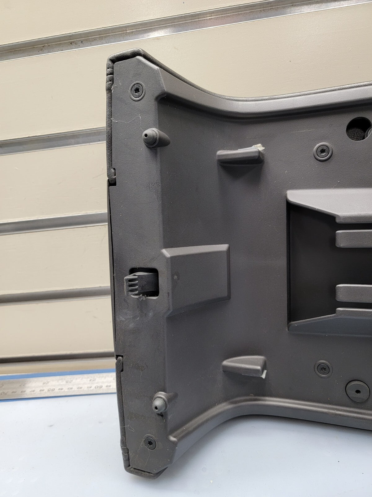 🔥04-08 FORD EXPEDITION CENTER CONSOLE COLUMN SHIFT ARM REST LID BLACK LEATHER