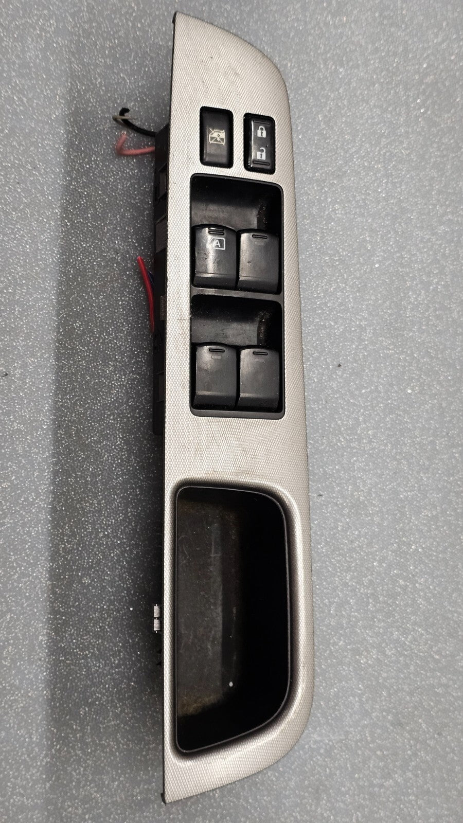 🔥07-10 Versa Front Left Driver Master Door Window Switch Lock Control SILVER
