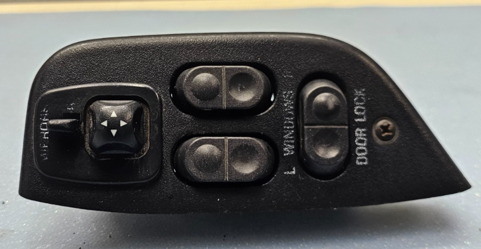 🔥92-96 Ford F150 Driver Door Power Lock Window Master Switch BLACK OEM