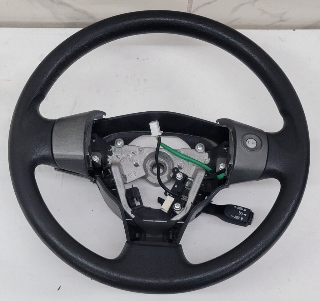 🔥06-12 TOYOTA RAV4 LEFT DRIVER STEERING COLUMN WHEEL COVER LEATHER BLACK OEM