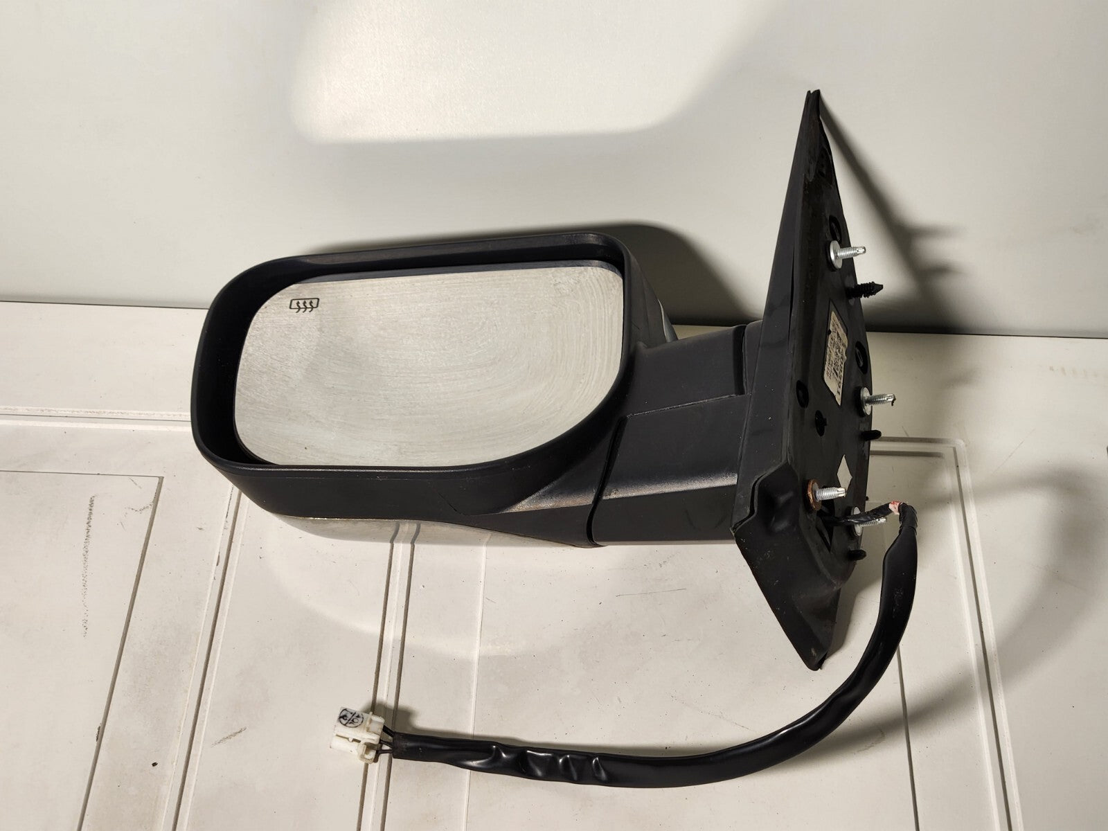 🔥04-14 Nissan Armada Left Driver Chrome Power Mirror W/Ht Mem Lamp Black