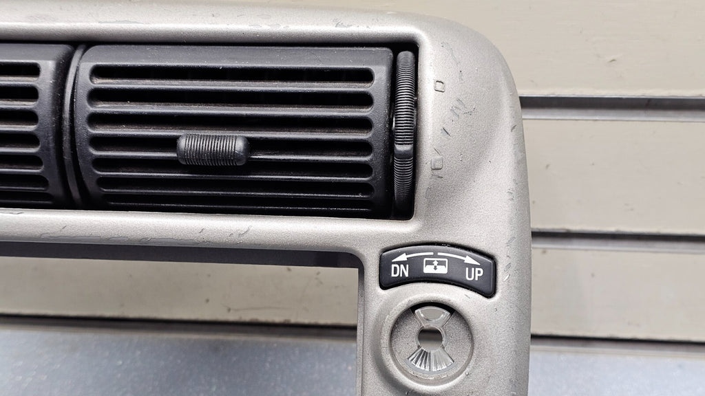 95-10 Ford Ranger EXPLORER Center Dash Radio Trim Surround Bezel Trim SILVER B2