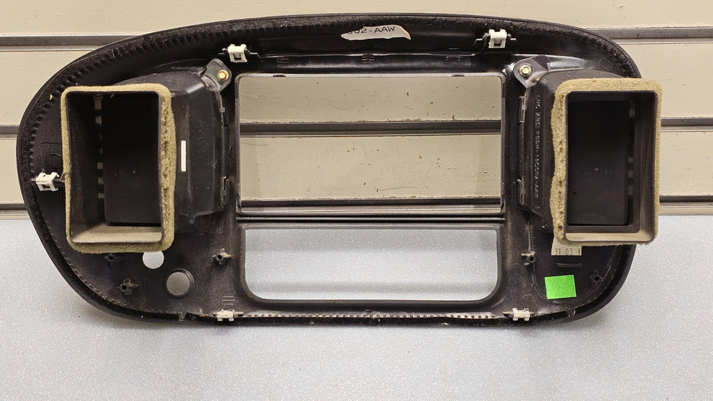🔥97-03 Ford F150 Center Dash AM FM Radio Climate Trim Stereo BEZEL Panel DK Tan