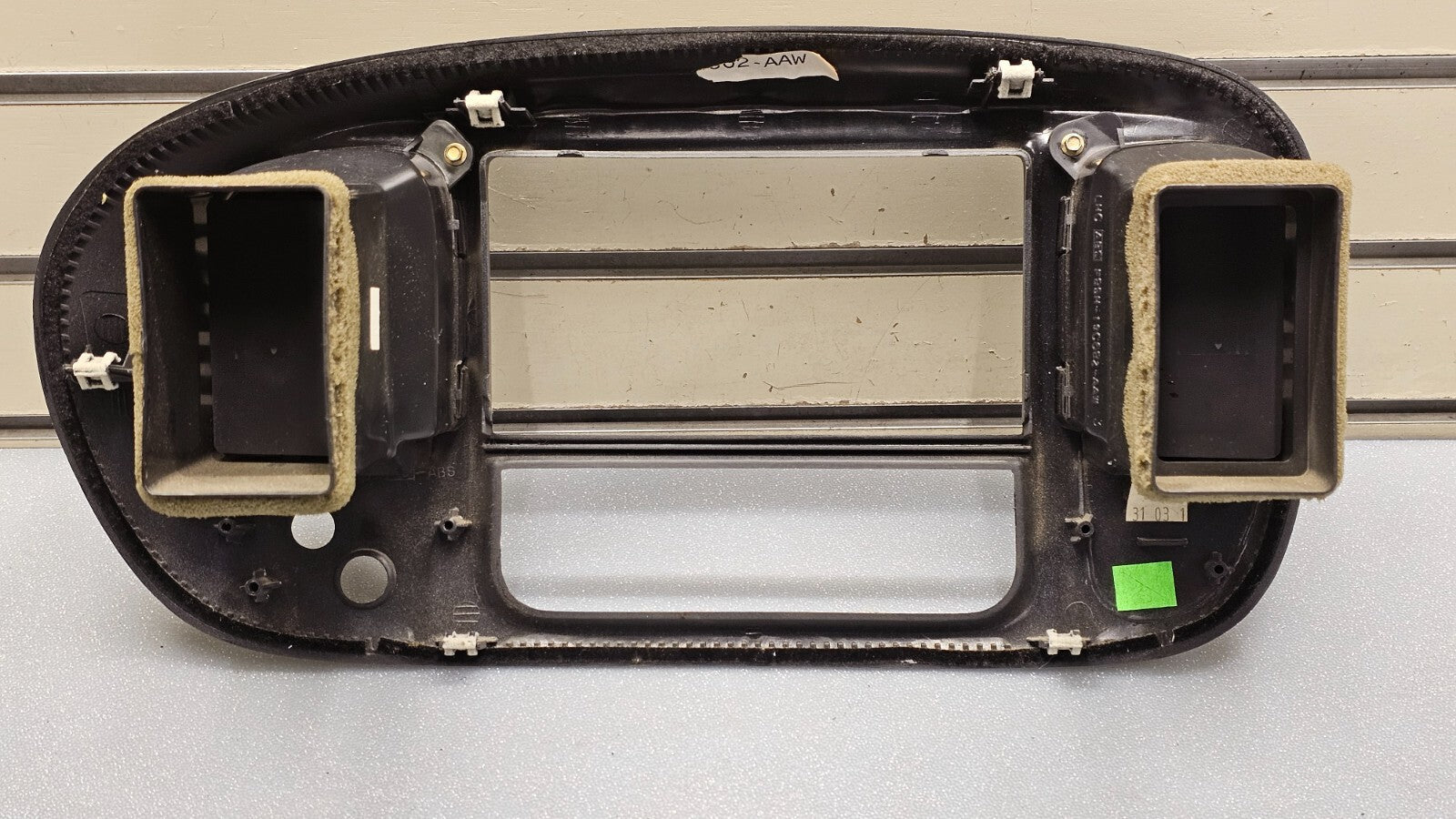 🔥97-03 Ford F150 Center Dash AM FM Radio Climate Trim Stereo BEZEL Panel DK Tan