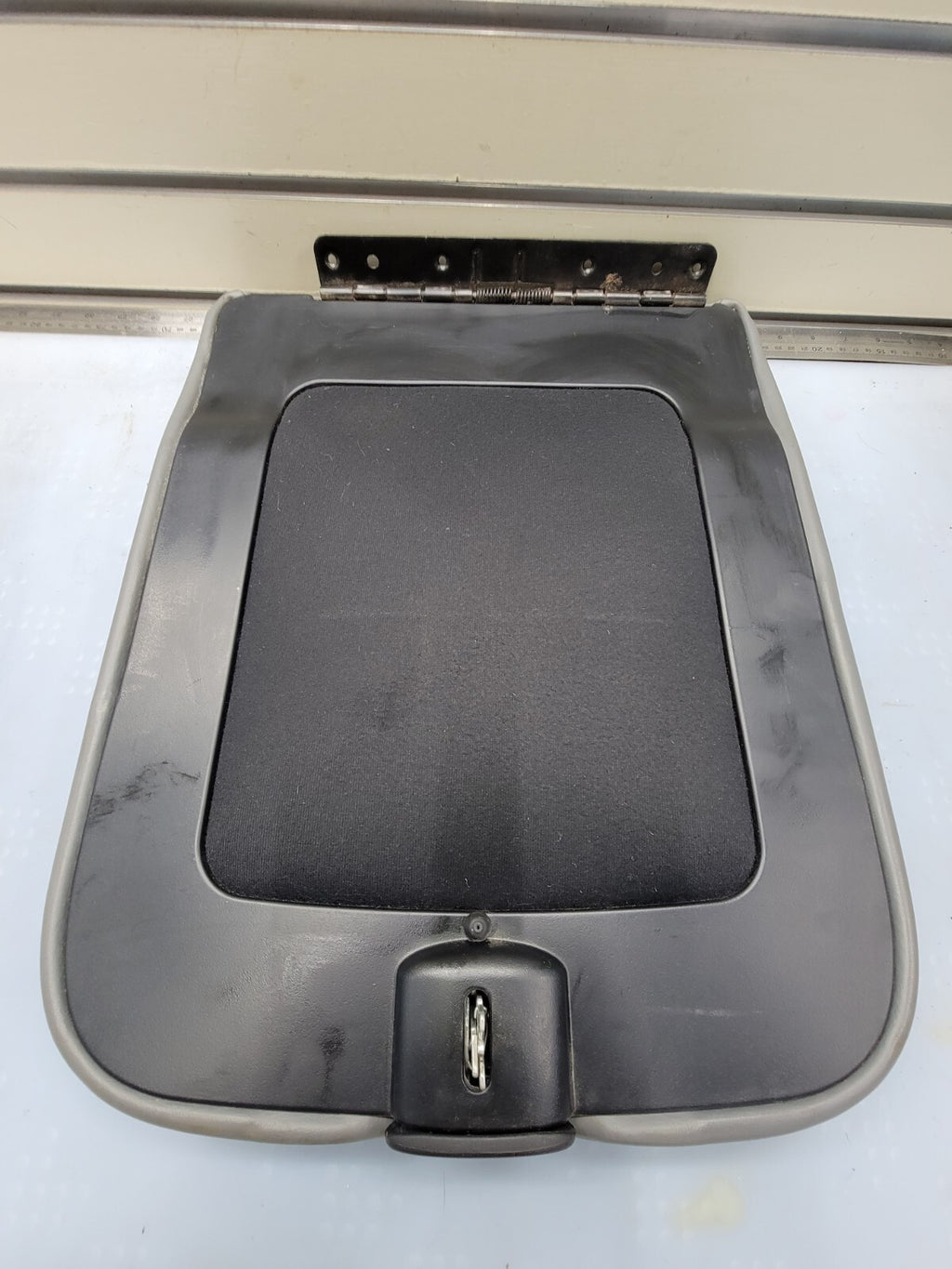 🔥2002-2008 Dodge RAM Center Console Jump Seat ARMREST Cover Lid Leather  GRAY