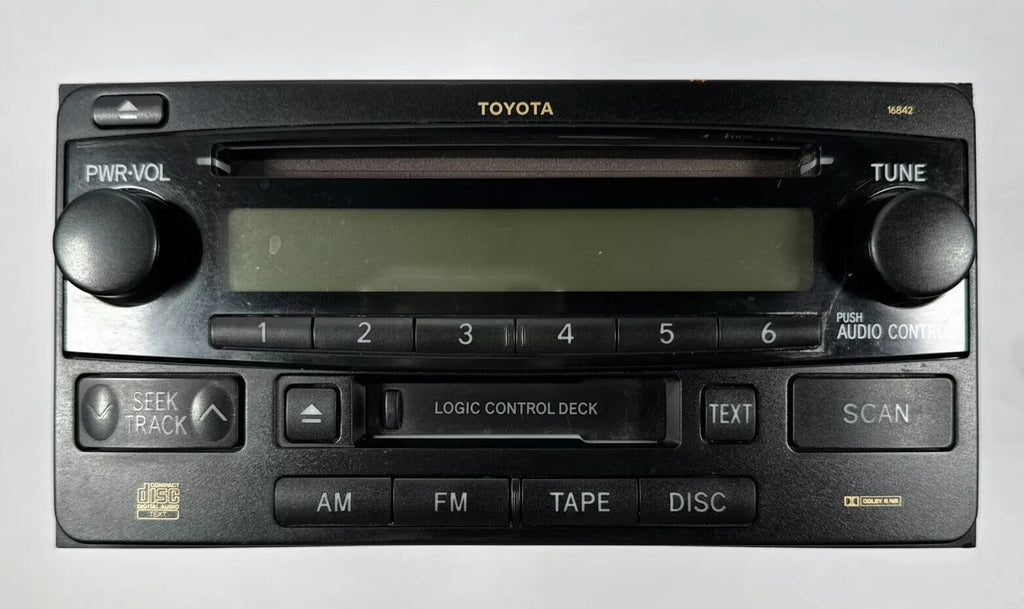 🔥04-07 Toyota Highlander AM FM Single CD Player Cassette Radio Receiver OEM