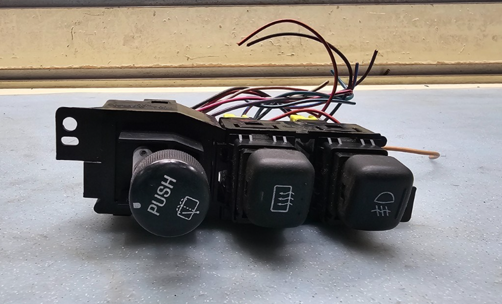 🔥95-11 EXPLORER RANGER REAR WIPER SWITCH DEFROST FOG LAMP LIGHT CONTROL PANEL