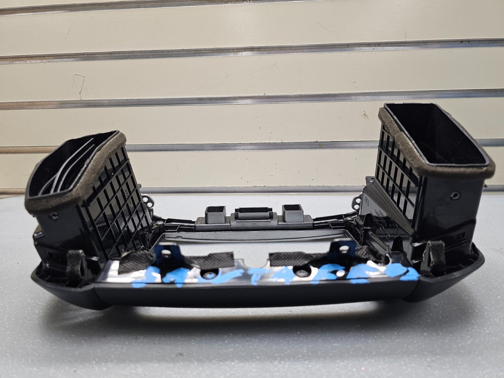 10-12 Hyundai Santa Fe Dash Radio Surround Bezel Climate Trim Panel DK Gray B53