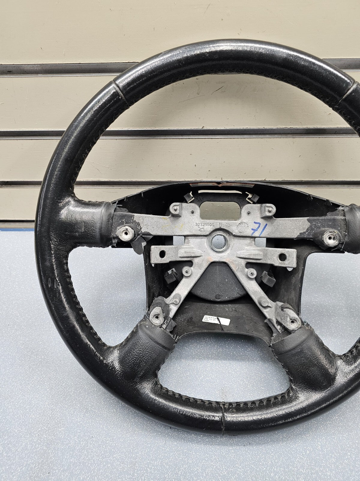 🔥02-05 Explorer Left Driver Steering Column Wheel Leather Cuise Assembly Black