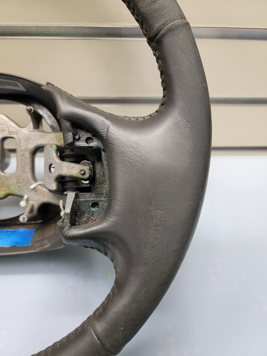 🔥1997-2003 Ford F-150 Leather Steering Wheel Cruise Dash black
