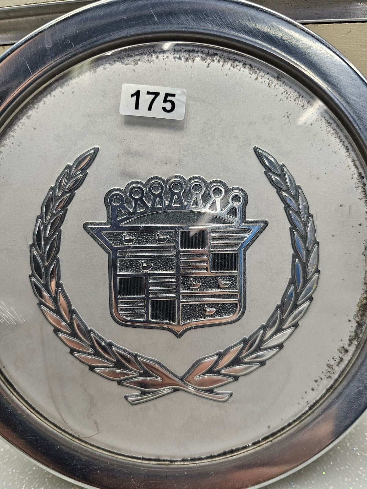 88-91 Cadillac Deville Front Rear LH/RH Wheel Center Cap Hubcap Silver Lower OEM