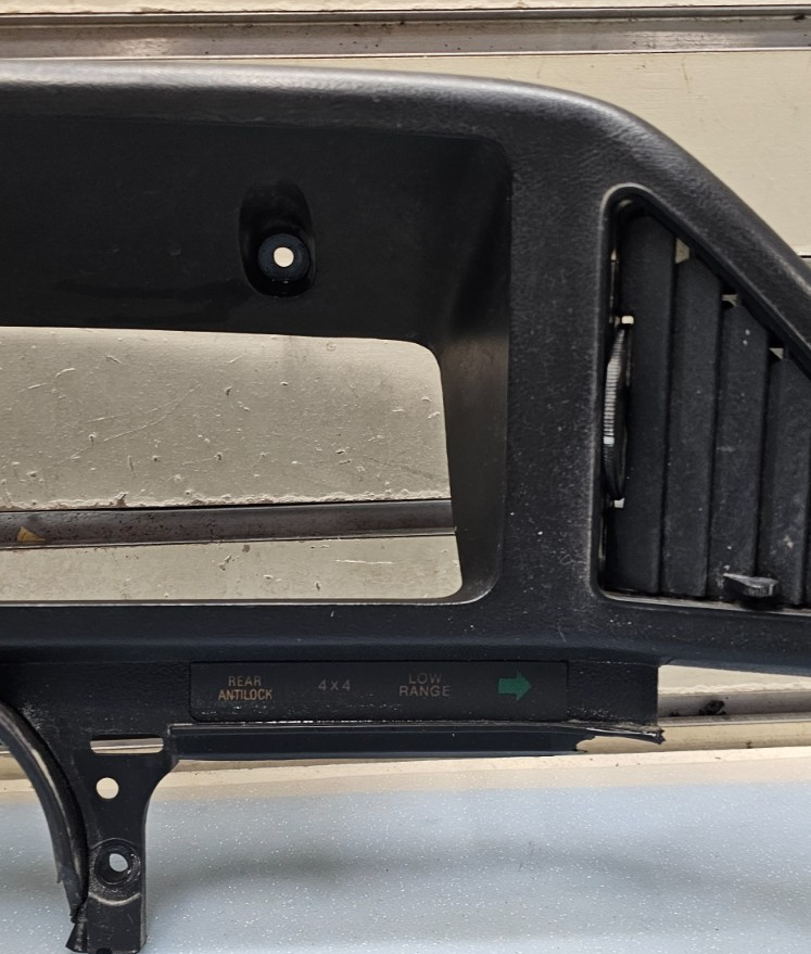 🔥87-91 Ford F-150 F250 BRONCO Dash CLUSTER Bezel Speedo Gauge Trim Black C11