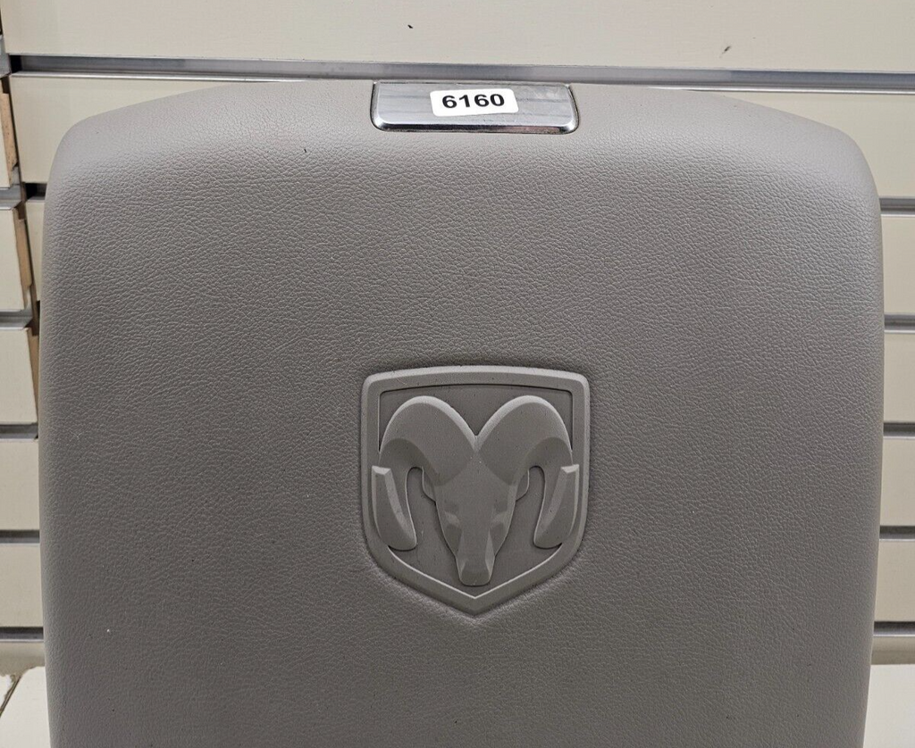 🔥09-12 Dodge RAM 1500 2500 Front Center Console Lid Armrest Leather Cover Gray