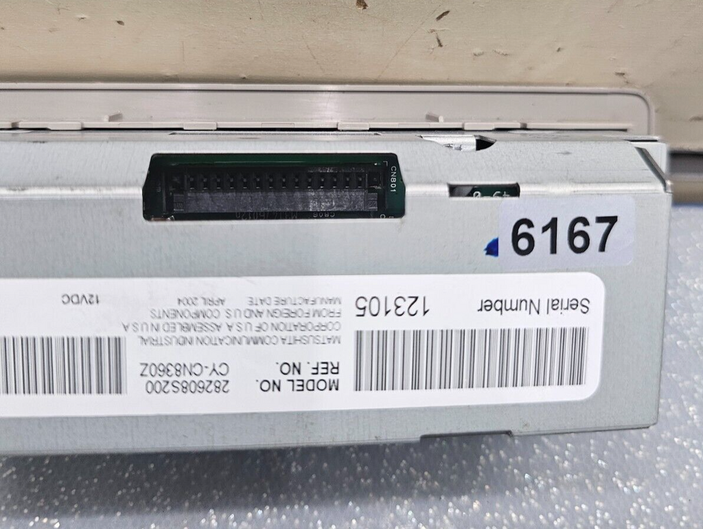 04-15 NISSAN TITAN REAR OVERHEAD ROOF AM FM CD DVD RADIO AUDIO CONTROL ASSEMBLY