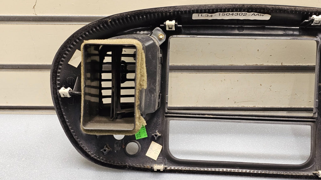 🔥97-03 Ford F150 Center Dash AM FM Radio Climate Trim Stereo BEZEL Panel DK Tan