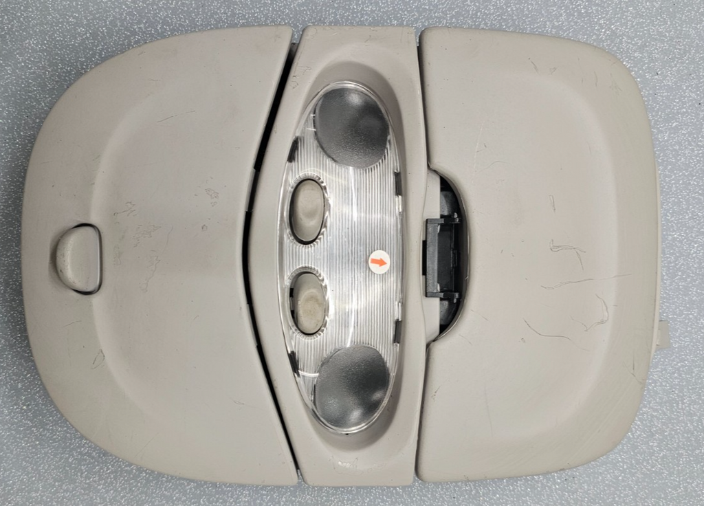 🔥98-02 CONTINENTAL OVERHEAD CONSOLE DOME MAP LIGHT LAMP STORAGE ASSEMBLY TAN