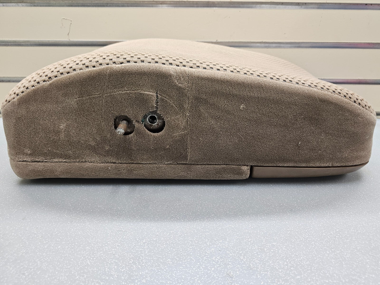 97-03 Ford F150 Center Console JUMPSEAT Armrest Cloth/Leather Cup holder TAN JS6