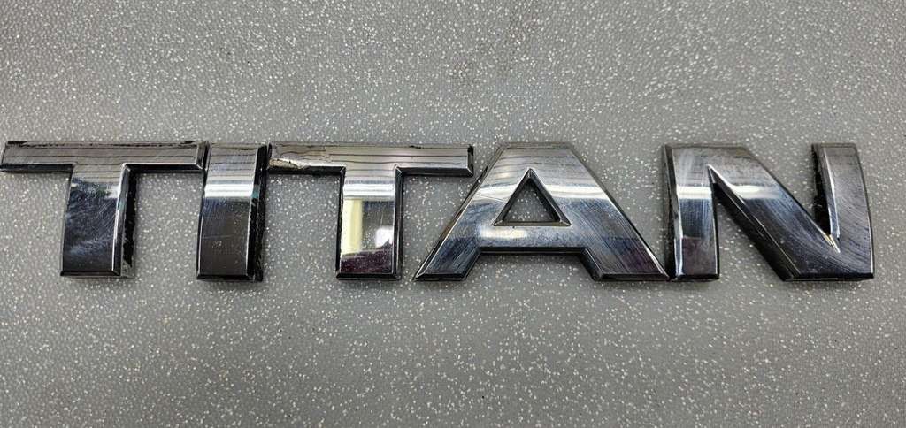 🔥04-15 Nissan Titan Trunk Rear Emblem Letters Badge Decal Name Plate Original