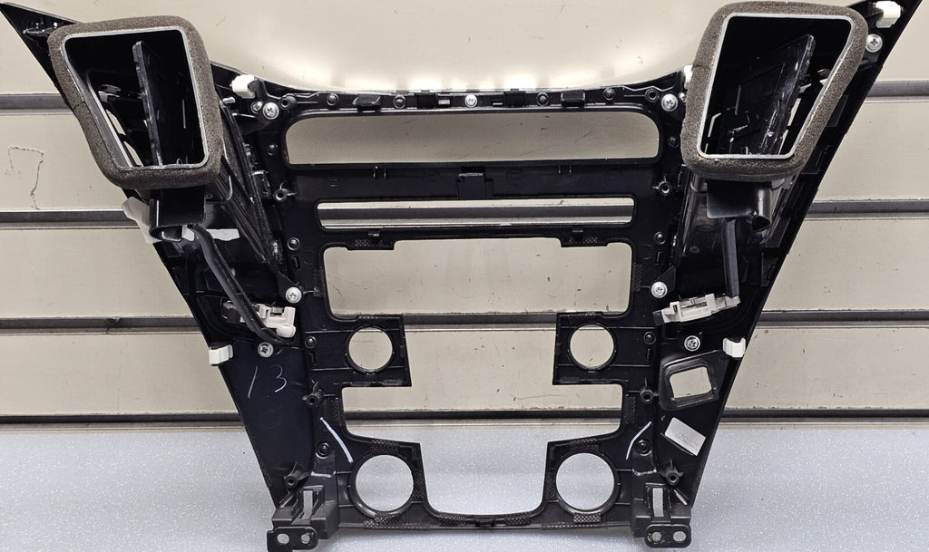 11-14 Hyundai Sonata Center Dash Radio Surround Bezel Trim Panel Climate Silver