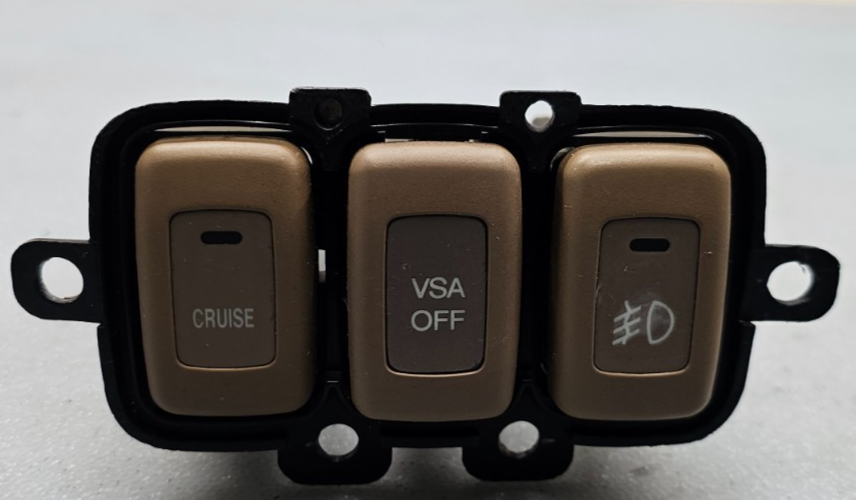 🔥04 Acura MDX Vsa Off Cruise Control Switch Assembly DK TAN