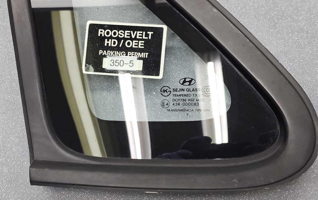 🔥07-10 Hyundai Elantra Sedan Rear Left Drivers Quarter Glass Window OEM