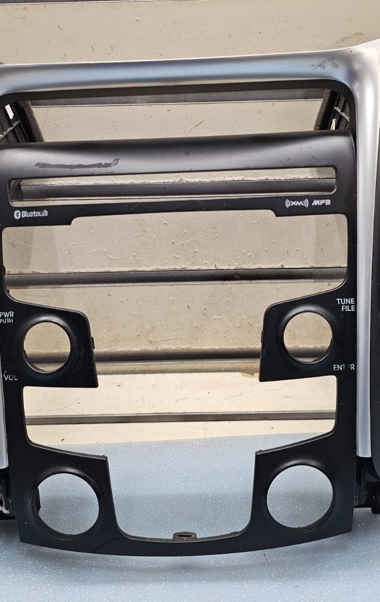 🔥11-14 Sonata Center Dash Radio Stereo Bezel Trim Panel Climate BLACK/SILVER