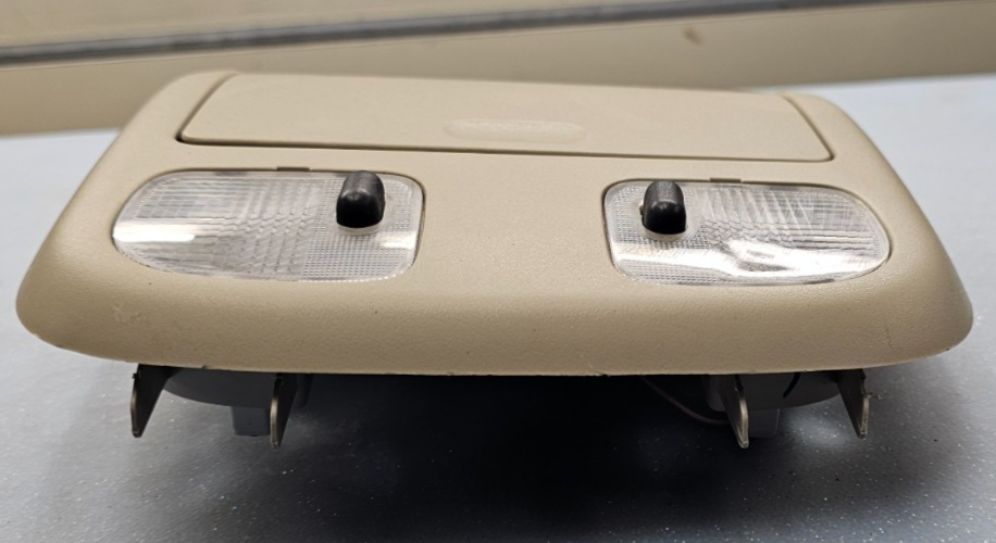 🔥10-12 Fusion Milan MKZ Overhead Console Dome Map Light Lamp Unit Storage TAN