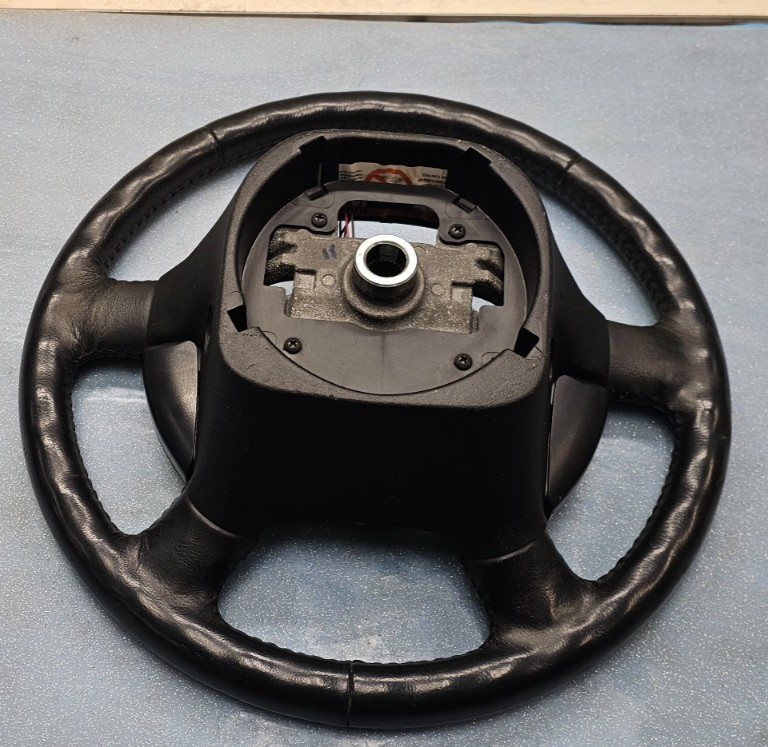 🔥02-05 Explorer Left Driver Steering Column Wheel Leather Cuise Assembly Black